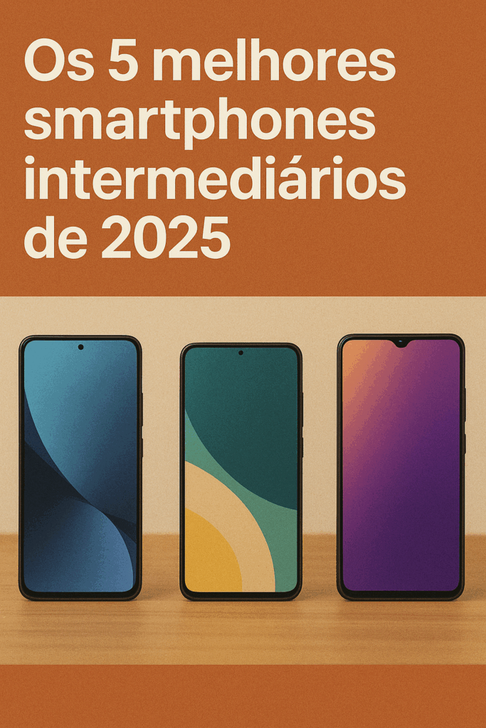 Os 5 melhores smartphones intermediários de 2025