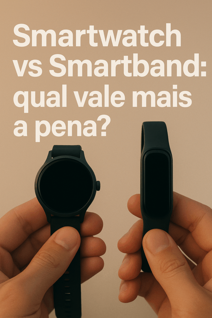 Smartwatch vs Smartband: qual vale mais a pena?